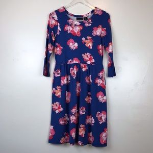 NWOT Cynthia Rowley Dress Blue and Pink Floral